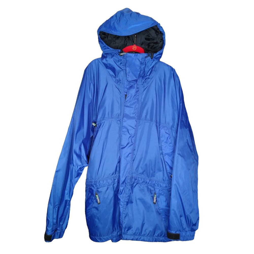 Vintage Campmor Men L Gorpcore Waterproof Rain Jacket CCW Holster Zip Blue